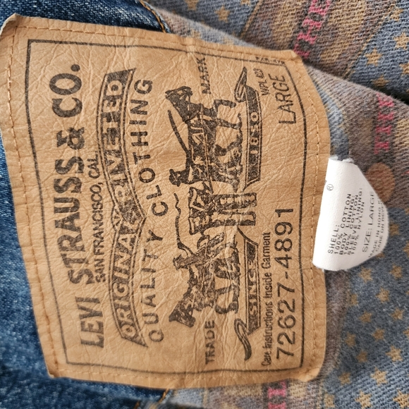 Vintage EUC Levi Strauss Mens Large Jean Jacket - Picture 3 of 4